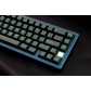 Cyan 104+17 ABS Semitransparent Doubleshot Full Keycaps Set for Cherry MX Mechanical Gaming Keyboard